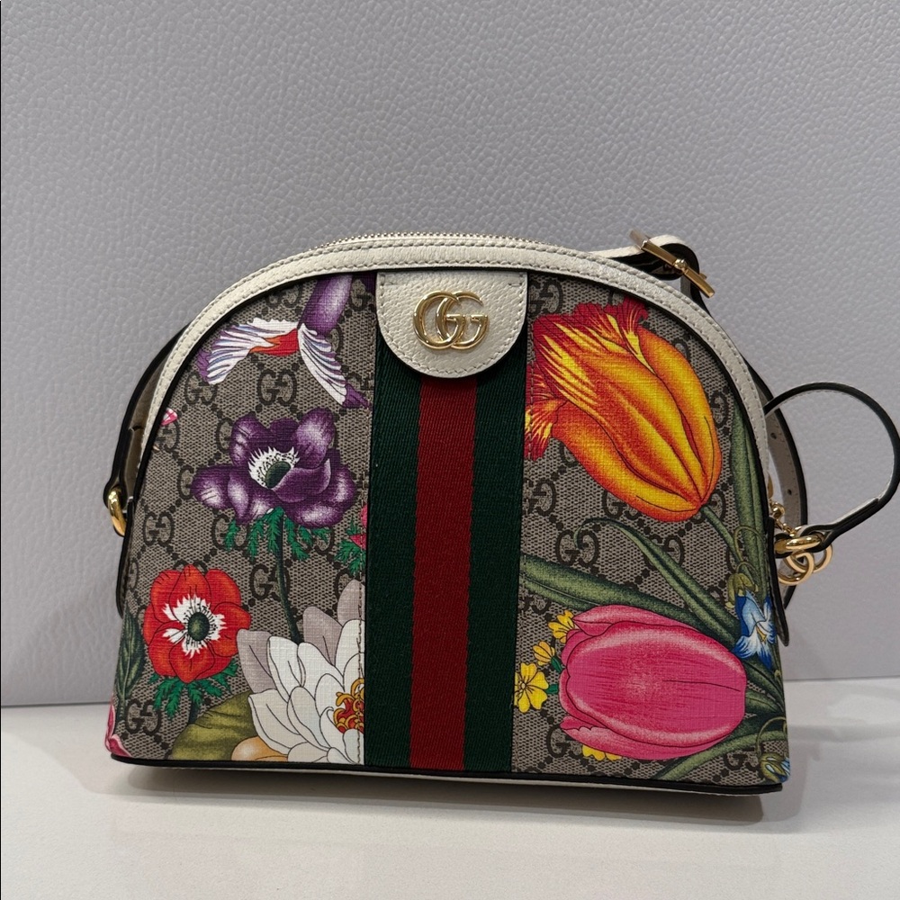 Gucci Multicolor Floral Crossbody Bag